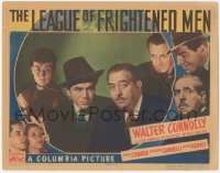 3z0946 LEAGUE OF FRIGHTENED MEN LC 1937 Walter Connolly as Nero Wolfe, Lionel Stander & others!