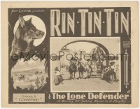 3z0961 LONE DEFENDER chapter 11 LC 1930 famous canine hero Rin-Tin-Tin, Mascot serial, Cornered!