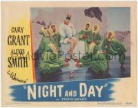 3z1048 NIGHT & DAY LC 1946 men with Mary Martin in sexy snow suit singing My Heart Belongs to Daddy!