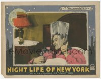3z1054 NIGHT LIFE OF NEW YORK LC 1925 hungover Rod La Rocque with a block of ice on his head, rare!