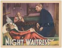 3z1057 NIGHT WAITRESS LC 1936 pretty Margot Grahame & former crook Gordon Jones wanted by the law!
