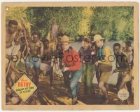3z1146 ROUND-UP TIME IN TEXAS LC 1937 Gene Autry & African natives ready their weapons by river!