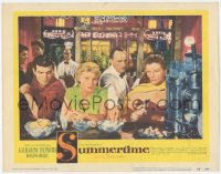 3z1245 SUMMERTIME LC #2 1955 Katharine Hepburn & Mari Aldon at bar, directed by David Lean!