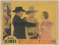 3z1246 SUNDOWN RIDER LC 1932 Weeks watches man reveals the brand on Buck Jones' chest!