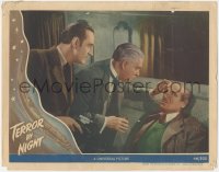 3z1271 TERROR BY NIGHT LC 1946 Basil Rathbone as Holmes & Nigel Bruce as Watson help Dennis Hoey!