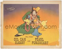 3z1273 TERRY-TOON LC #1 1946 great cartoon image of Paul Terry's Oil Can Harry & Pearl Pureheart!