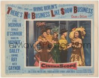 3z1276 THERE'S NO BUSINESS LIKE SHOW BUSINESS LC #8 1954 Marilyn Monroe & top cast in costume!