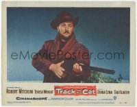 3z1314 TRACK OF THE CAT LC #6 1954 Robert Mitchum w/rifle, in a love story of runaway emotions!