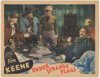 3z1327 UNDER STRANGE FLAGS LC 1937 cowboy Tom Keene held at gunpoint in Pancho Villa's office!