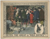 3z1372 WILD JUSTICE LC 1925 George Sherwood & others watch wounded dog Peter the Great on floor!