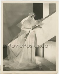 3z0295 MARGUERITE CHURCHILL 8x10.25 still 1930 modeling a fashionable wedding gown by Autrey!