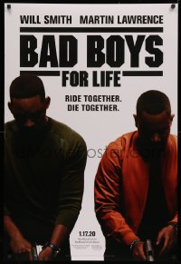 4a0730 BAD BOYS FOR LIFE white background style teaser DS 1sh 2020 Will Smith, Martin Lawrence!