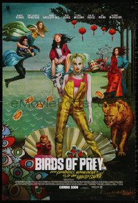 4a0755 BIRDS OF PREY int'l advance DS 1sh 2020 Margot Robbie as Harley Quinn, great surreal artwork!
