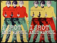 4a0135 I SHOT ANDY WARHOL British quad 1996 cool multiple images of Lili Taylor pointing gun!