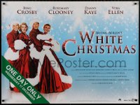 4a0153 WHITE CHRISTMAS DS British quad R2008 Crosby, Kaye, Clooney, Vera-Ellen, holiday classic!