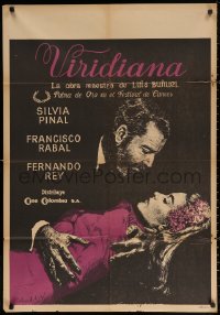 4a0004 VIRIDIANA Colombian poster 1961 directed by Luis Bunuel, Silvia Pinal & Francisco Rabal!