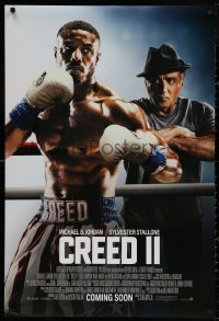 4a0802 CREED II int'l advance DS 1sh 2018 different image of Stallone as Rocky Balboa, boxer Jordan!