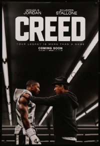 4a0801 CREED int'l teaser DS 1sh 2015 image of Sylvester Stallone as Rocky Balboa with Jordan!