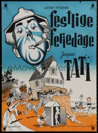 4a0183 MR. HULOT'S HOLIDAY Danish R1970s Jacques Tati, Les vacances de Monsieur Hulot, different!