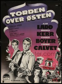 4a0191 THUNDER IN THE EAST Danish 1953 Alan Ladd, Deborah Kerr, Charles Boyer, Calvet by Gaston!