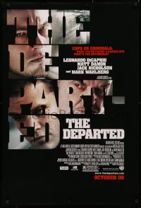 4a0819 DEPARTED advance DS 1sh 2006 Leonardo DiCaprio, Matt Damon, Martin Scorsese!