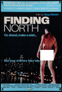 4a0838 FINDING NORTH English 1sh 1999 bizarre image of naked man over city!