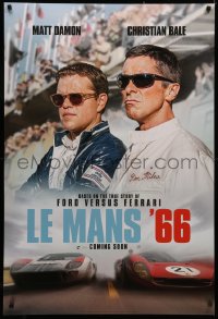 4a0842 FORD V FERRARI style B int'l teaser DS 1sh 2019 Bale, Damon, the American dream, Le Mans '66!