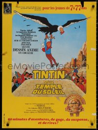 4a0067 TINTIN & THE TEMPLE OF THE SUN French 23x30 1969 Eddie Lateste's Tintin et le temple du soleil