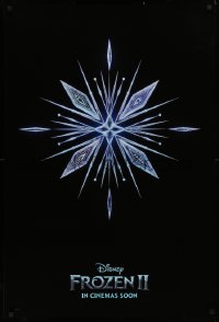 4a0853 FROZEN II int'l advance DS 1sh 2019 Walt Disney sequel, Kristen Bell, Menzel, snowflake!