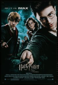 4a0880 HARRY POTTER & THE ORDER OF THE PHOENIX DS 1sh 2007 Radcliffe, Watson, see it in IMAX!