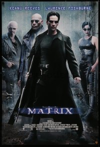 4a0369 MATRIX 27x40 video poster 1999 Keanu Reeves, Carrie-Anne Moss, Laurence Fishburne, Wachowskis