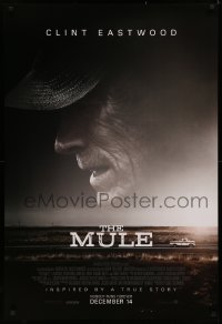 4a0992 MULE advance DS 1sh 2018 Clint Eastwood in the title role as Earl Stone, nobody runs forever!