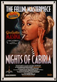 4a1001 NIGHTS OF CABIRIA 1sh R1998 Federico Fellini's La Notti di Cabiria, Giulietta Masina!