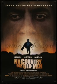 4a1002 NO COUNTRY FOR OLD MEN DS 1sh 2007 The Coens, Josh Brolin, Javier Bardem, Tommy Lee Jones!