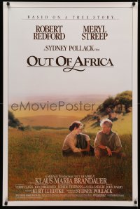 4a1006 OUT OF AFRICA 1sh 1985 Robert Redford & Meryl Streep, directed by Sydney Pollack!