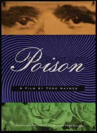 4a1019 POISON 26x36 1sh 1991 Todd Haynes, Edith Meeks, cool art & design!