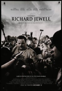 4a1045 RICHARD JEWELL advance DS 1sh 2019 Hauser in the title role, directed by Clint Eastwood!