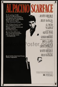 4a1060 SCARFACE 1sh 1983 Al Pacino as Tony Montana, Brian De Palma, Oliver Stone!