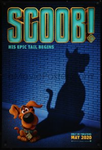 4a1062 SCOOB advance DS 1sh 2020 Hanna-Barbera, image of young Scooby Doo, his epic tail begins!