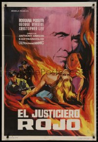 4a0233 HORROR CASTLE Spanish 1965 first Antonio Margheriti, different sexy Montalban art!