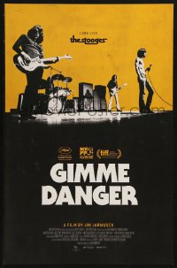 4a0376 GIMME DANGER mini poster 2016 Iggy Pop, Asheton, Asheton, Williamson, b/w image!