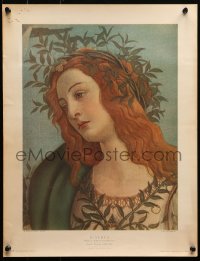 4a0341 SANDRO BOTTICELLI 15x19 Italian art print 1950s gorgeous close-up art from Minerva!
