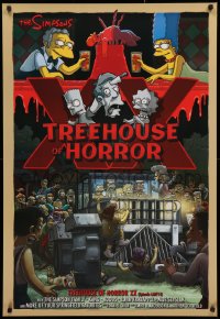 4a0303 SIMPSONS tv poster 2009 Matt Groening, Treehouse of Horror XX, cool Halloween art!