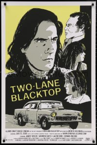 4a0331 TWO-LANE BLACKTOP #87/90 24x36 art print R2008 Burns art of James Taylor for Alamo Drafthouse!