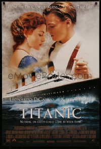 4a1138 TITANIC style B int'l DS 1sh 1997 Leonardo DiCaprio, Kate Winslet, directed by James Cameron!