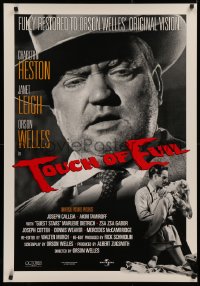 4a1142 TOUCH OF EVIL 1sh R1998 Charlton Heston, Janet Leigh, image of Orson Welles!