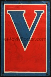 4a0502 V 20x30 WWI war poster 1917 red, white and blue art for Liberty Loan campaign!