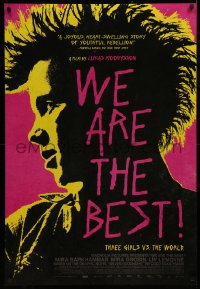 4a1158 WE ARE THE BEST DS 1sh 2014 Lukas Moodysson's Vi Ar Bast, wild different punk rock image!