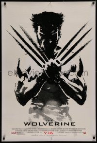 4a1161 WOLVERINE style B revised advance DS 1sh 2013 Hugh Jackman in title role by Suren Galadjian!