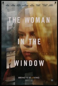 4a1163 WOMAN IN THE WINDOW teaser DS 1sh 2020 Amy Adams in the title role, seeing Is believing!